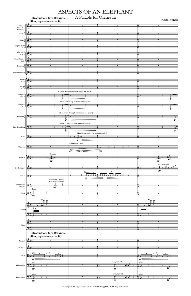 Aspects of an Elephant for orchestra