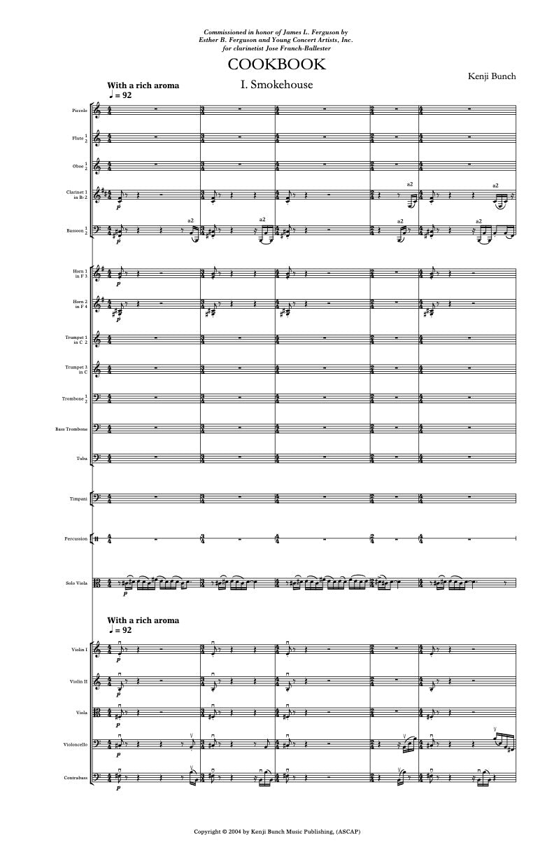 Cookbook (Orchestra Version)