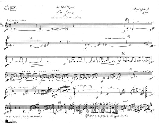 Fantasy for violin and orchestra