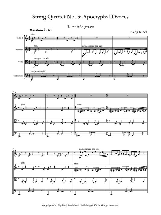 String Quartet No. 3: Apochryphal Dances