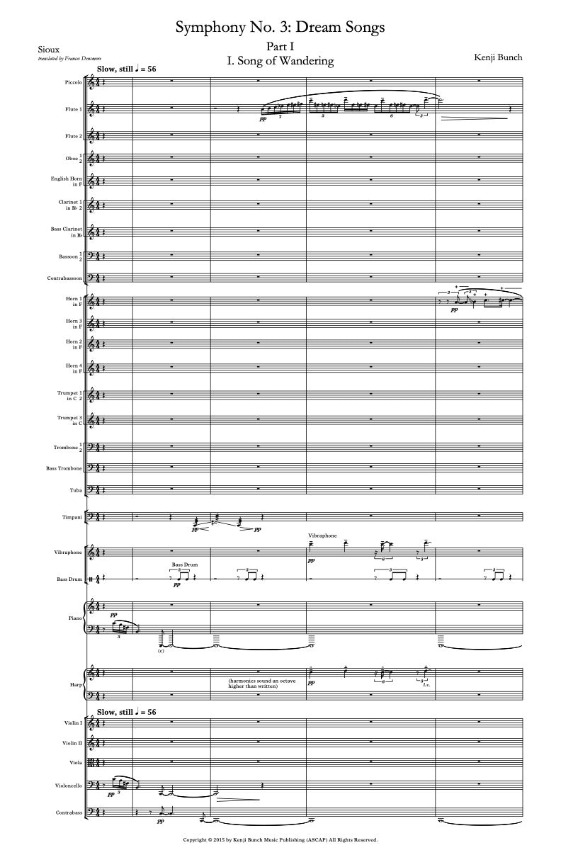 Symphony No. 3: Dream Songs for orchestra and chorus