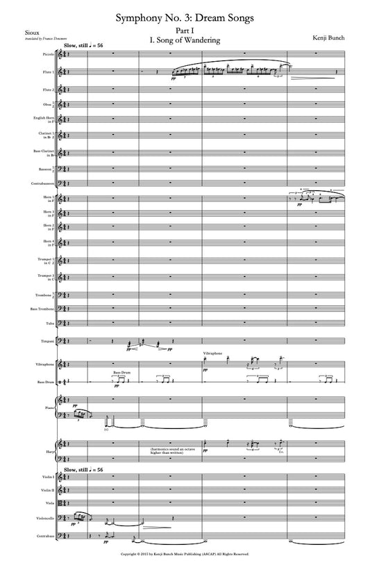 Symphony No. 3: Dream Songs for orchestra and chorus