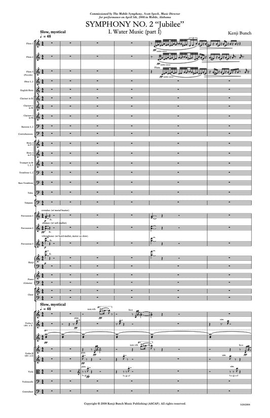 Symphony No. 2: "Jubilee" for chorus and orchestra