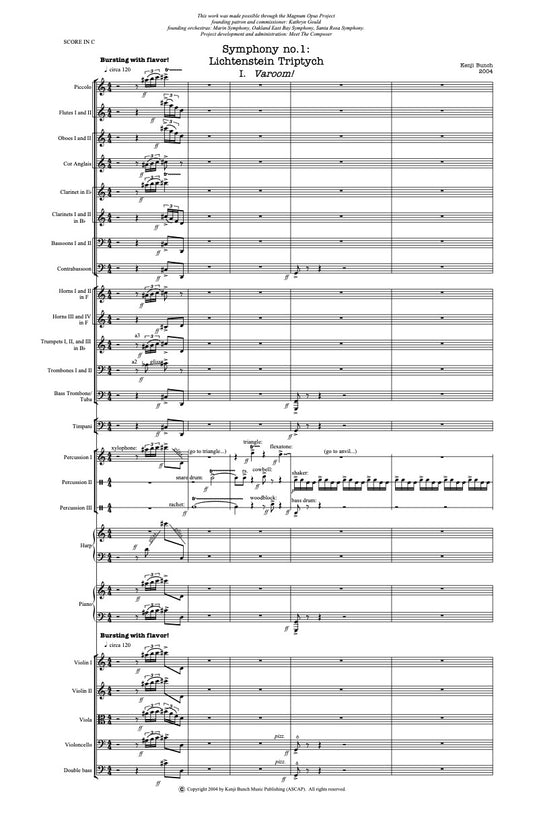 Symphony No. 1: Lichtenstein Triptych for orchestra