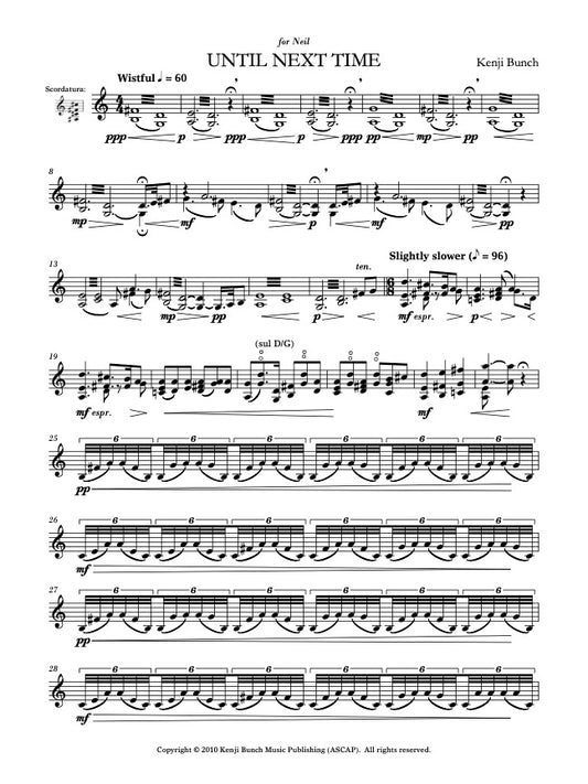 Until Next Time (Violin Version)